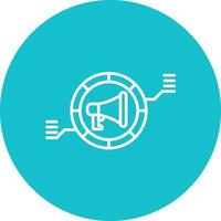 Data Segmentation Line Circle Background Icon vector