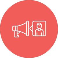 Digital Pr Line Circle Background Icon vector