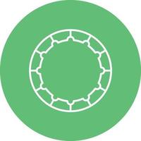 Hoop Line Circle Background Icon vector