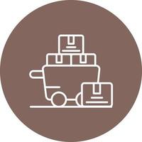 Bulk Purchase Line Circle Background Icon vector