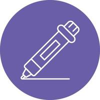 Marker Line Circle Background Icon vector