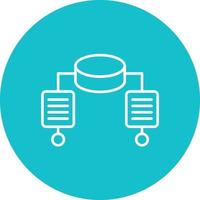 Bootstrapping Line Circle Background Icon vector