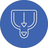 Bottleneck Line Circle Background Icon vector