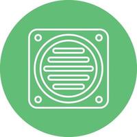 Drain Line Circle Background Icon vector