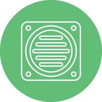 Drain Line Circle Background Icon vector