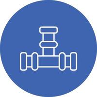 Pipeline Line Circle Background Icon vector