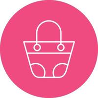 Field Sales Line Circle Background Icon vector