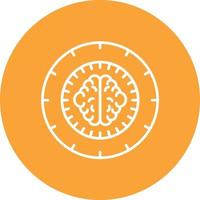 Behavioral Targeting Line Circle Background Icon vector