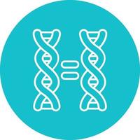 Cloning Line Circle Background Icon vector