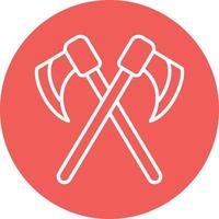 Two Axes Line Circle Background Icon vector