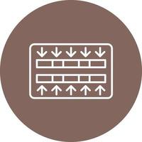 Sequence Alignment Line Circle Background Icon vector