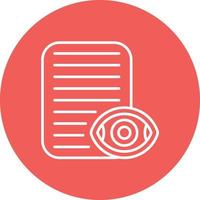 Views Line Circle Background Icon vector