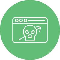 Trendjacking Line Circle Background Icon vector