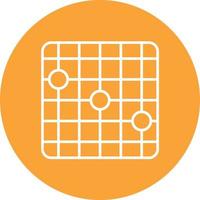 Heatmap Line Circle Background Icon vector