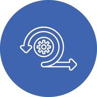 Agile Line Circle Background Icon vector