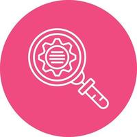 Due Diligence Line Circle Background Icon vector