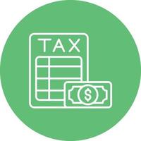 Tax Advice Line Circle Background Icon vector