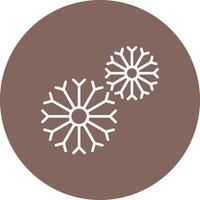 Dandelion Line Circle Background Icon vector