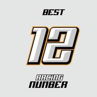 Vector Racing Number Template 12