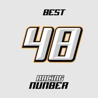 Vector Racing Number Template 48