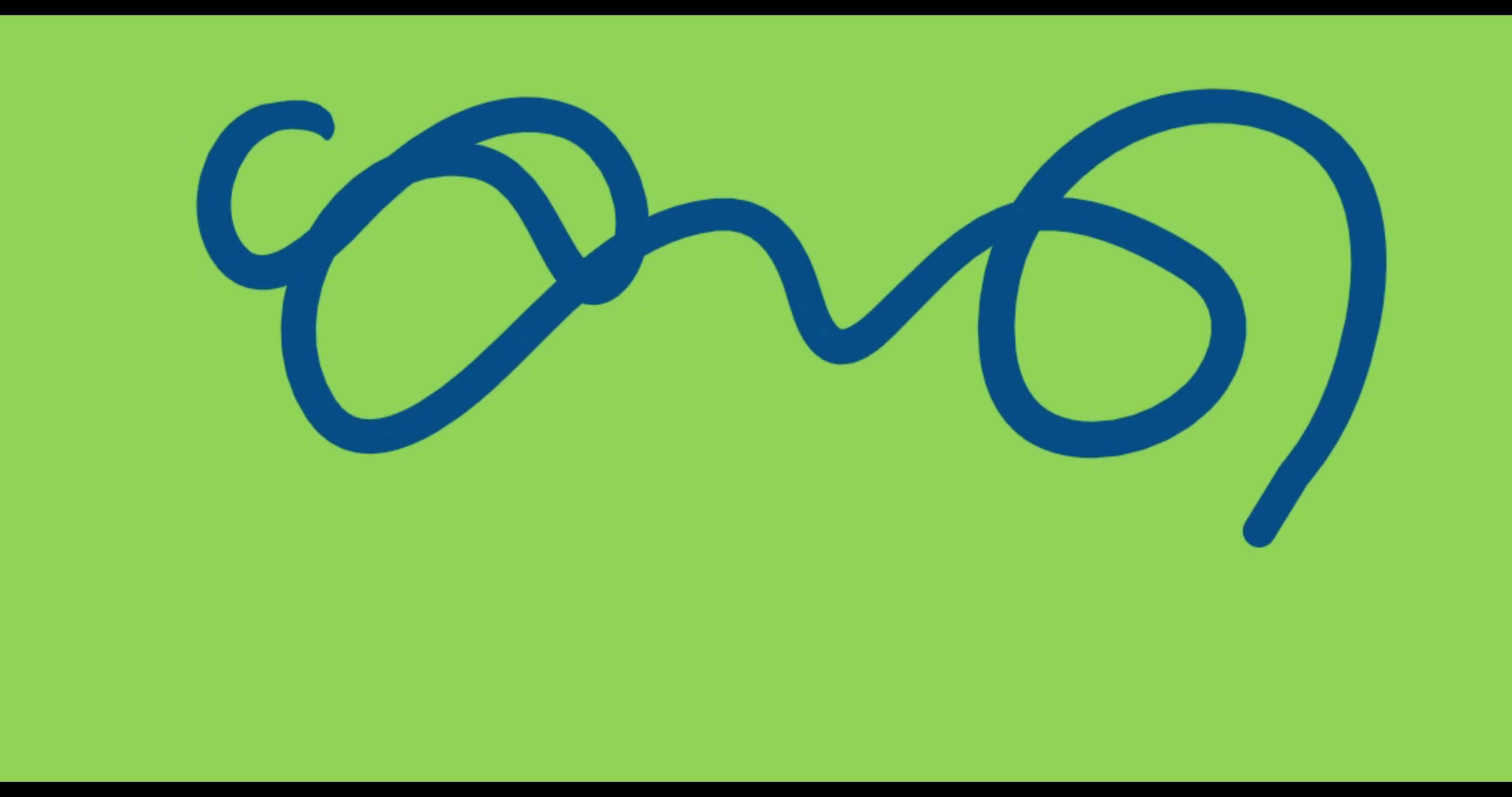 An illustration video of making irregular and abstract lines made on a