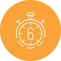 Countdown Line Circle Background Icon vector