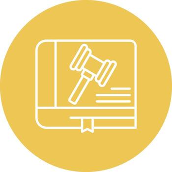 Code Of Conduct Line Circle Background Icon vector