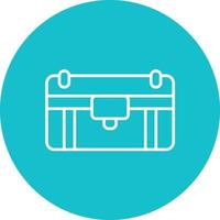 Trunk Line Circle Background Icon vector