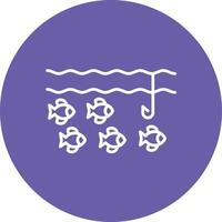 Casting Line Line Circle Background Icon vector