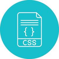CSS Line Circle Background Icon vector