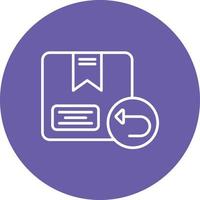 Logistic Replacement Line Circle Background Icon vector