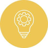 High Tech Line Circle Background Icon vector