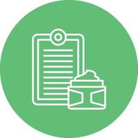 Skincare Routine Line Circle Background Icon vector