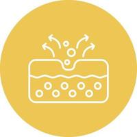 Pore Line Circle Background Icon vector