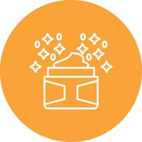 Pure Active Ingredients Line Circle Background Icon vector
