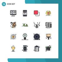 16 Creative Icons Modern Signs and Symbols of slider identity four dual man Editable Creative Vector Design Elements