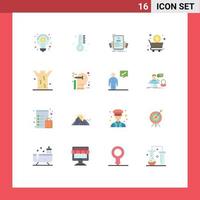 Set of 16 Modern UI Icons Symbols Signs for entomology shop resume cart profile Editable Pack of Creative Vector Design Elements