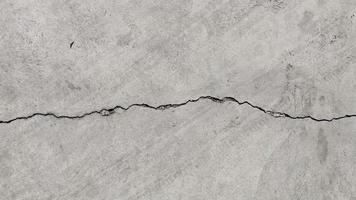 Road surfaces from cracked cement or damaged by earthquakes or prolonged use.