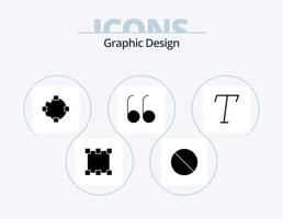 paquete de iconos de glifo de diseño 5 diseño de iconos. . puntos. . fuente vector