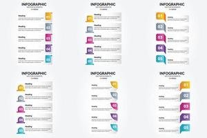 Use this vector infographics set to make your advertising in brochures. flyers. and magazines more effective.