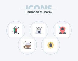 Ramadan Flat Icon Pack 5 Icon Design. mosque. islam. islam. festival. ramadan vector