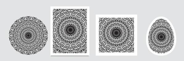 Mandala background. Vintage pattern with round ornament, decorative indian medallion, abstract flower element. Henna vector design