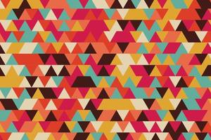 Pattern with patterned geometric elements in gradient retro tones. abstract background for design vector