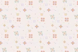Pattern with floral geometric elements in pastel tones, bstract background for design vector
