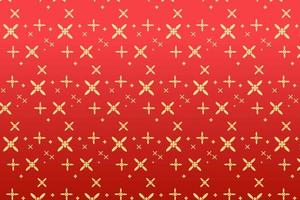 Pattern with geometric elements in red-gold tones, abstract background for design vector