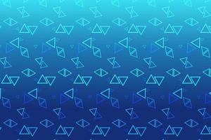 Pattern with geometric elements in blue tones gradient abstract background vector