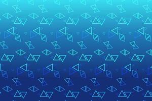 Pattern with geometric elements in blue tones gradient abstract background vector