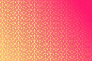 Pattern with geometric elements in pink-gold tones. Gradient abstract background vector