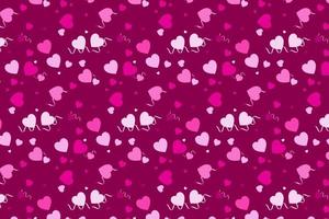 Pattern with geometric elements in pink tone valentine heart pattern Abstract Gradient Background vector