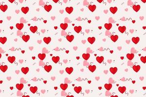 Pattern with geometric elements in red tone valentine heart pattern. Abstract Gradient Background vector